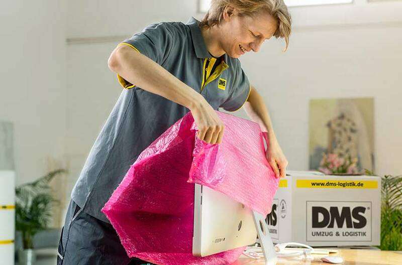 Verpackung Computer für Umzug