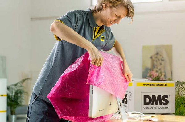 Verpackung Computer für Umzug